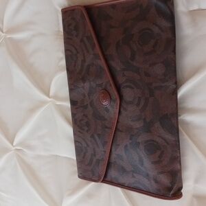 Vintage Pierre Cardin large envelope clutch purse